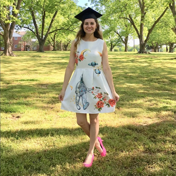 Justyle Dresses & Skirts - JUSTYLE White Astronaut Dress